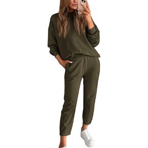 BTFBM 2023 Women 2 Piece Outfits Long Sleeve Pullover Jogger Pants Lounge Sets Thick Fall Winter Sweatsuits Tracksuit
