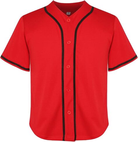 Youth Baseball Jersey Button Down Shirts Hip Hop Personalized Sport Tops for Boys in Saudi Arabia