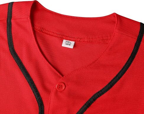 Youth Baseball Jersey Button Down Shirts Hip Hop Personalized Sport Tops for Boys in Saudi Arabia