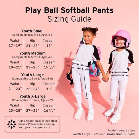 RIP-IT | Play Ball Softball Pants | Sizes S-XL | Padded Pants for Youth Athletes in Kuwait