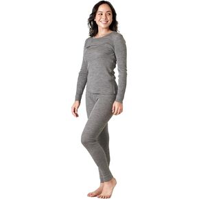 LAPASA Womens 100% Merino Wool Base Layer Set Lightweight & Midweight Thermal Underwear Long John Top & Bottom Warm L58/L91