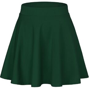 Century Star Women's Stretchy Flared Pleated Skater Skirt Tennis School Uniforms A Line Mini Short Skirt