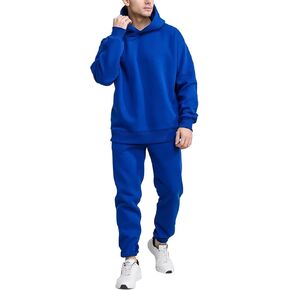 TUVEKE Sweat Suits For Men Set 2 Piece Hoodie Jogger Long Sleeve Sweatsuits Hoodie and Pants Size S To 2XL