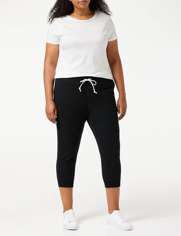 Champion Women's French Terry Jogger Capris, Women’s Capris Sweatpants, Women’s Drawstring Capris, C Logo, 29" Inseam in Kuwait