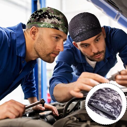 30 Pcs Cooling Skull Cap Bulk Helmet Liner Hard Hat Liner Sweat Wicking Beanie Head Wrap for Men Women Cycling Running Sport in Kuwait