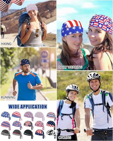 15 قطعة دو خرقة غطاء الجمجمة التبريد خوذة بطانة العرق فتل أشرطة رأس باندانا قبعة دراجة خوذة بطانة للرجال النساء in Kuwait