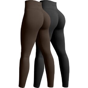 OQQ Women's 2 Piece Yoga Legging Seamless Workout High Waist Butt Liftings Athletic Leggings