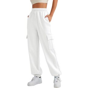 AUTOMET Womens Cargo Sweatpants Oversized Fleece Joggers Fall Fashion Outfits Y2k Clothes 2023 with Pockets