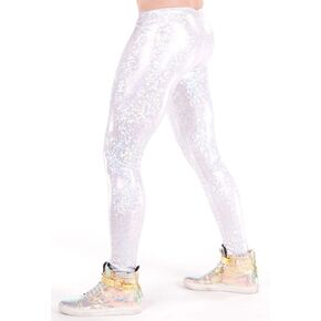 / Funstigators Festival Clothing: Men's Holographic Disco Meggings - Made in USA