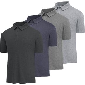 MCPORO Golf Polo Shirts for Men Casual Moisture Wicking Men's Polo Shirts Quick Dry Short Sleeve