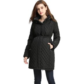 Momo Maternity Outerwear Women Prue Quilted Parka Coat Pregnancy Winter Jacket