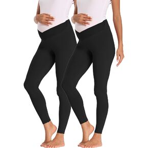Foucome Women's Under The Belly Super Soft Support Maternity Leggings
