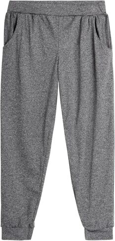 Sweet Hearts Girls' Sweatpants - 3 Pack Active Performance Jogger Pants with Pockets - High Waisted Jogger Sweatpants, 5-18 in Kuwait