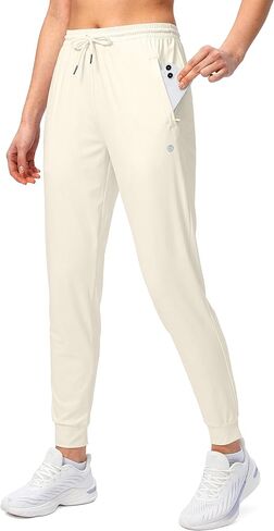 G Gradual Women's Joggers Pants with Zipper Pockets Tapered Running Sweatpants for Women Lounge, Jogging in Kuwait