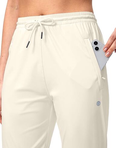 G Gradual Women's Joggers Pants with Zipper Pockets Tapered Running Sweatpants for Women Lounge, Jogging in Kuwait