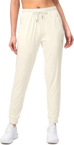 G Gradual Women's Joggers Pants with Zipper Pockets Tapered Running Sweatpants for Women Lounge, Jogging in Kuwait