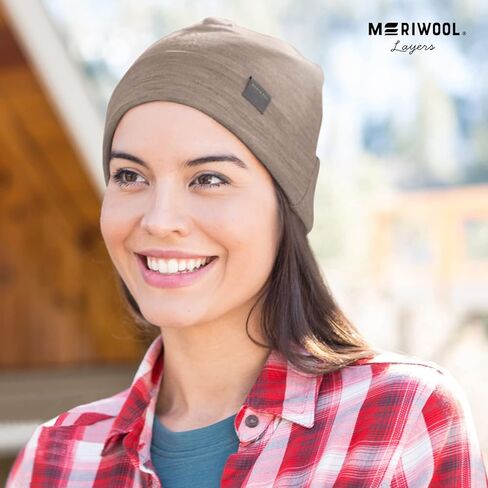 MERIWOOL Unisex Merino Wool Cuff Beanie Winter Hat for Men and Women in Kuwait