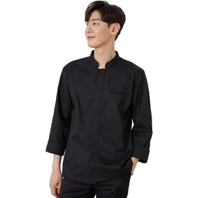 BE THE CHEF Performance 2 Colors Simple Shirt-Type Chef Coat Jacket Uniform for Restaurants, Bakery, Bar in Saudi Arabia