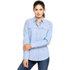 ARIAT Women's Fr Solid Durastretch Snap Work Shirt in Saudi Arabia