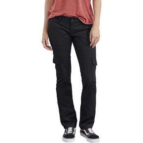 Dickies Women's Stretch Twill Straight Leg Cargo Pant