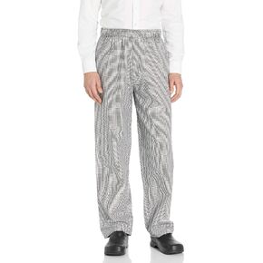 Uncommon Threads Unisex Cotton Elastic Waist Classic Cook Chef Pants