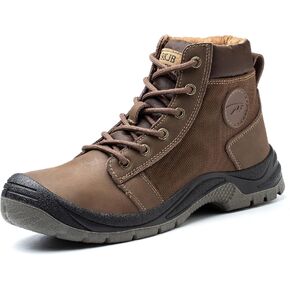 XUNRUO Steel Toe Boots for Men and Women, Work Safety Lightweight Sneaker Industrial and Construction Breathable Shoes