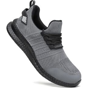 Steel Toe Shoes for Men and Women Comfortable Lightweight Work Safety Shoes Puncture Proof Slip Resistant Indestructible Sneakers Construction Work Utility in Saudi Arabia