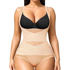 Irisnaya Body Shaper for Women Tummy Control Shapewear Bodysuit Seamless Faja Colombian Butt Lifter Waist Trainer Girdles