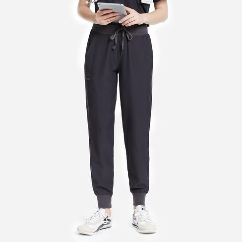 Uniforms World Scrubs for Women Set - Stretch Scrub Top & Pants with 8 Pockets, Yoga Waistband, Anti Wrinkle, Slim Fit in Saudi Arabia