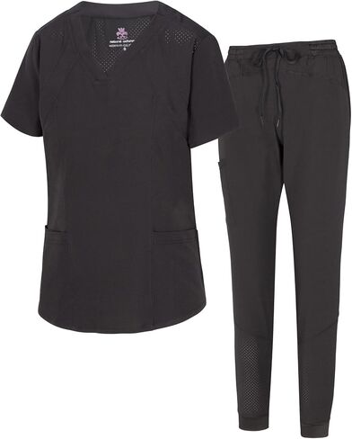 Natural Uniforms Womens Cool Stretch Jogger Scrub Set in Kuwait