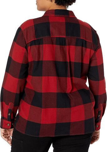 Carhartt Women's Rugged Flex Loose Fit Midweight Flannel Long-Sleeve Plaid Shirt in Saudi Arabia