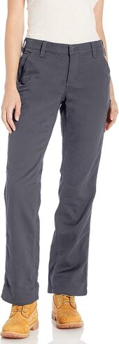 Carhartt Women's Rugged Flex Loose Fit Canvas Fleece-Lined Pant in Saudi Arabia