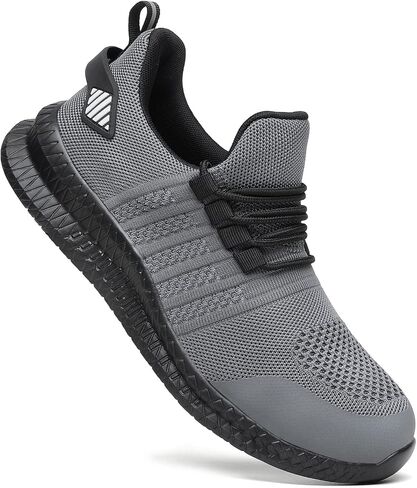 Steel Toe Shoes for Men and Women Comfortable Lightweight Work Safety Shoes Puncture Proof Slip Resistant Indestructible Sneakers Construction Work Utility in Saudi Arabia