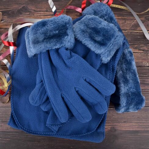 Women's Warm Fleece Winter - Women's Hat and Glove Set + Hats Gloves Scarves for Women in Kuwait