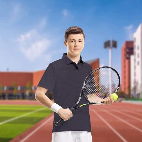 MLYENX Boys Polo Shirts School Uniform Short Sleeve Moisture Wicking Active Performance Golf Shirts Pack in Kuwait