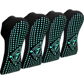 ELUTONG Pilates Non Slip Grip Socks for Women 1-4 Pairs Yoga Barre Ballet Workout Hospital Grippy Sock in Kuwait