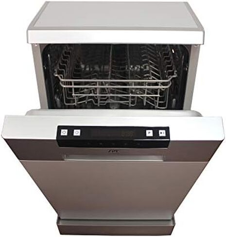 SPT SD-9263SSB 18″ Wide Portable Stainless Steel Dishwasher with ENERGY STAR, 6 Wash Programs, 8 Place Settings and Stainless Steel Tub in Saudi Arabia