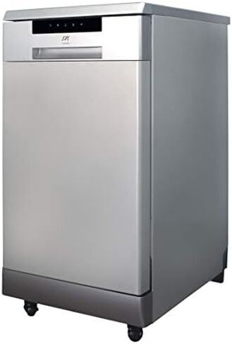 SPT SD-9263SSB 18″ Wide Portable Stainless Steel Dishwasher with ENERGY STAR, 6 Wash Programs, 8 Place Settings and Stainless Steel Tub in Saudi Arabia