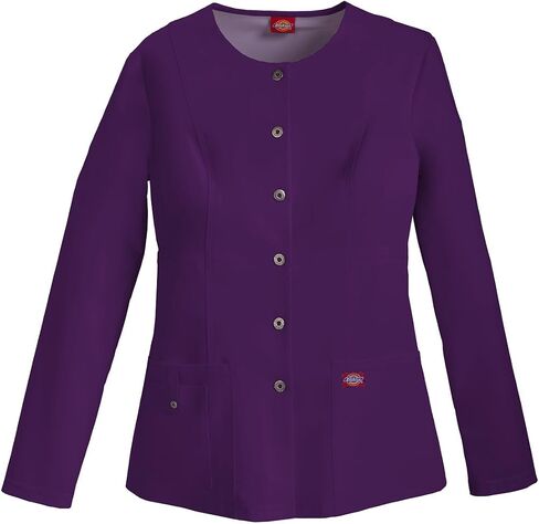Dickies Xtreme Stretch Women Warm Up Scrubs Jacket Snap Front 82310 in Saudi Arabia