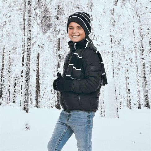 طقم قبعة ووشاح وقفازات من Polar Wear للأولاد in Kuwait