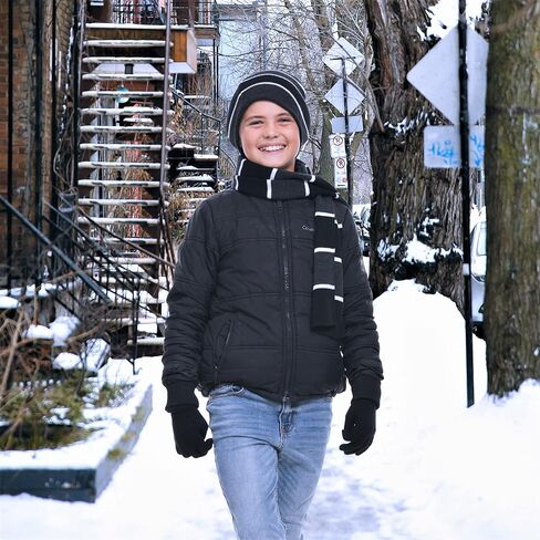 طقم قبعة ووشاح وقفازات من Polar Wear للأولاد in Kuwait