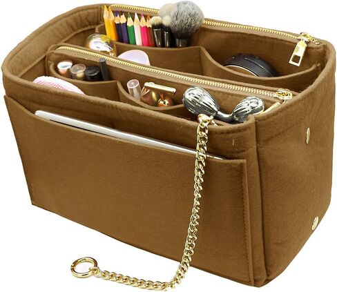 3 in 1 Felt Purse Organizer Insert Bag in Bag with a Bottle Holder Shaper in Kuwait
