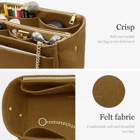 3 in 1 Felt Purse Organizer Insert Bag in Bag with a Bottle Holder Shaper in Kuwait
