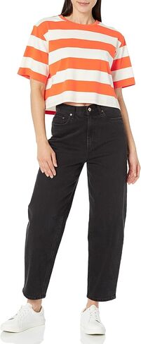 The Drop Women's Sydney Short-Sleeve Cropped Crewneck T-Shirt in Saudi Arabia
