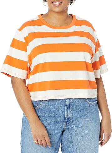 The Drop Women's Sydney Short-Sleeve Cropped Crewneck T-Shirt in Saudi Arabia