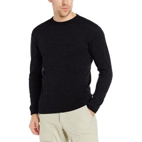 Minus33 Chocorua Men's Midweight Crew Shirts - 100% Merino Wool - Long Sleeve Thermal Base Layer - Big and Tall Options