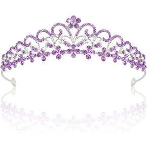 Ahoney Black Tiara Crown for Women Girls Prom Birthday Queen Headband Fairy Gothic Crown Cosplay Halloween Costumes Hair Accessories