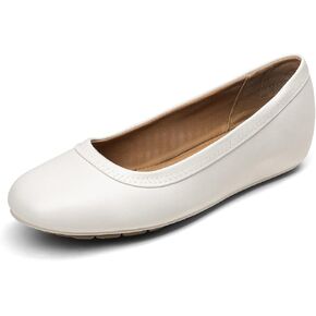 DREAM PAIRS Women's Ballet Flats Comfortable Dressy Work Low Wedge Arch Support Flats Shoes