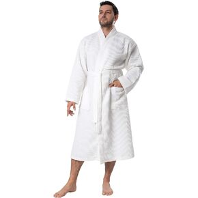 BAGNO MILANO Mens Robes, Waffle Robes For Men, Turkish Cotton Mens Bathrobes