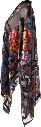 Velvet Kimonos for Women Cardigan Velvet Blazer Open Front Kimono Cover Up Without Tassel in Kuwait